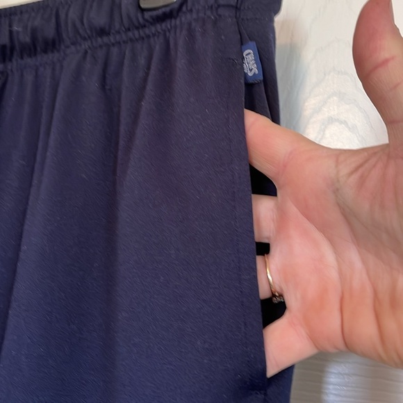 Women’s Chaps M Navy blue lounge pajama Pants Front Pockets drawstring elastic - Picture 3 of 8